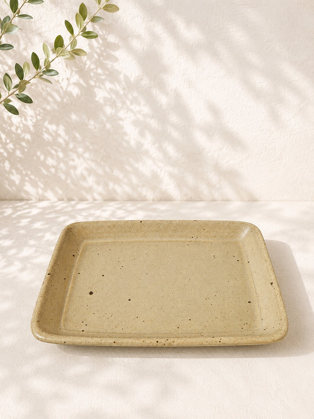 Ceramic set from Taizé – Handmade serving platter with small jug