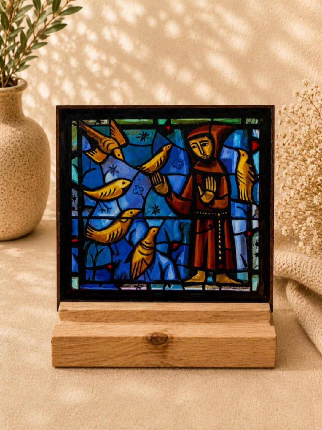 Andachtsbild „Franziskus und die Vögel“ – Spirituelle Miniatur