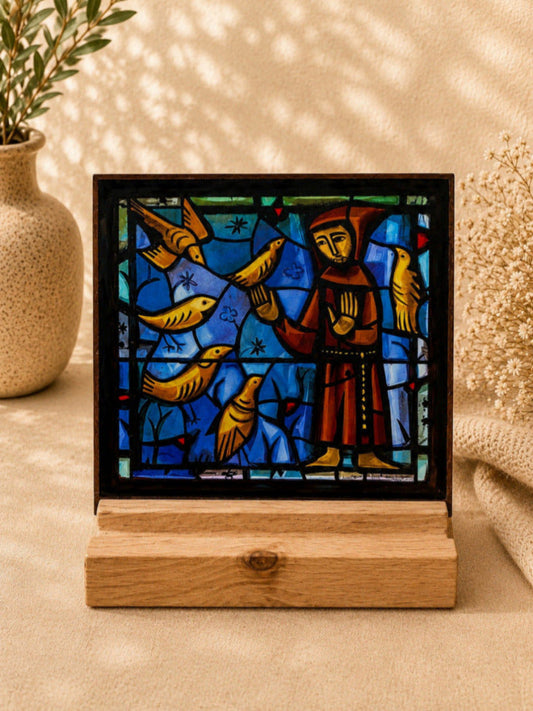 Andachtsbild „Franziskus und die Vögel“ – Spirituelle Miniatur