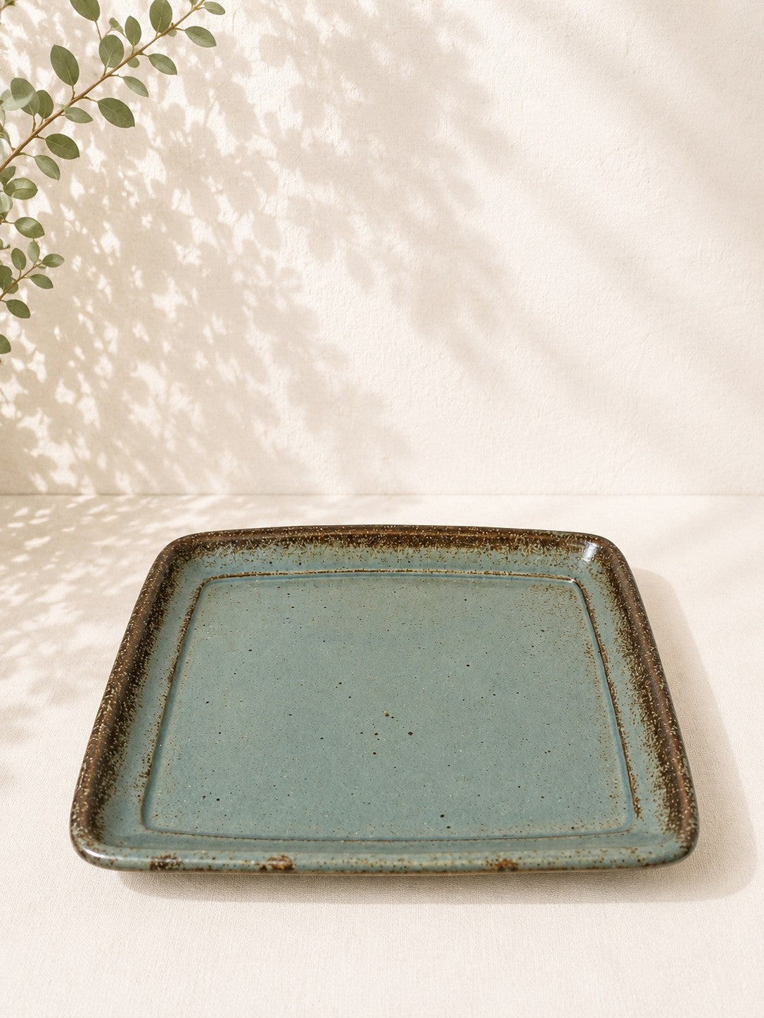Ceramic set from Taizé – Handmade serving platter with small jug